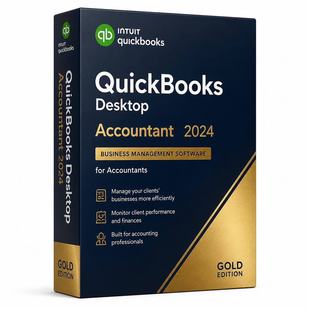 QuickBooks Desktop Accountant 2024 product box